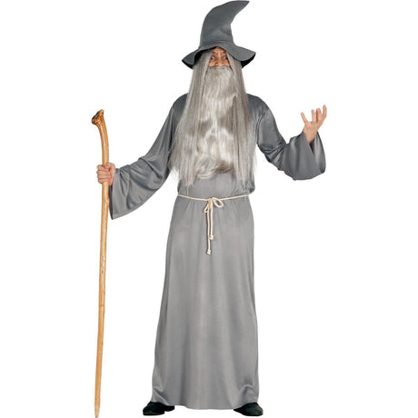 Fiestas Guirca - Grey Wizard Costume - Men - Fancy Dress Central