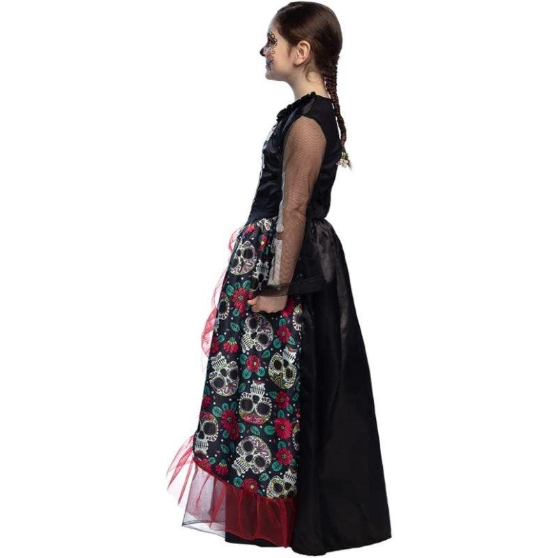 Boland - Nina Rosa Day of the Dead Costume - Girls - Fancy Dress Central
