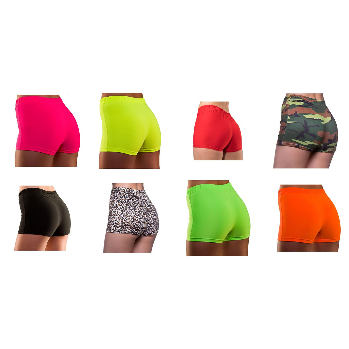 80s Neon Hot Pants - Women