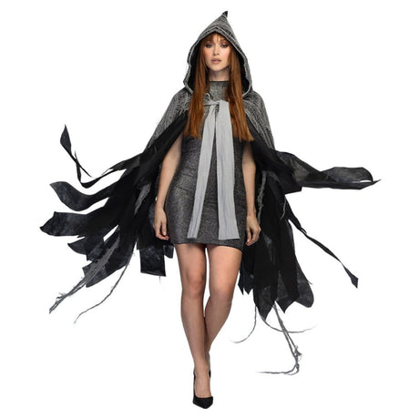 Boland - Gloom Hooded Cape - Adult - Fancy Dress Central