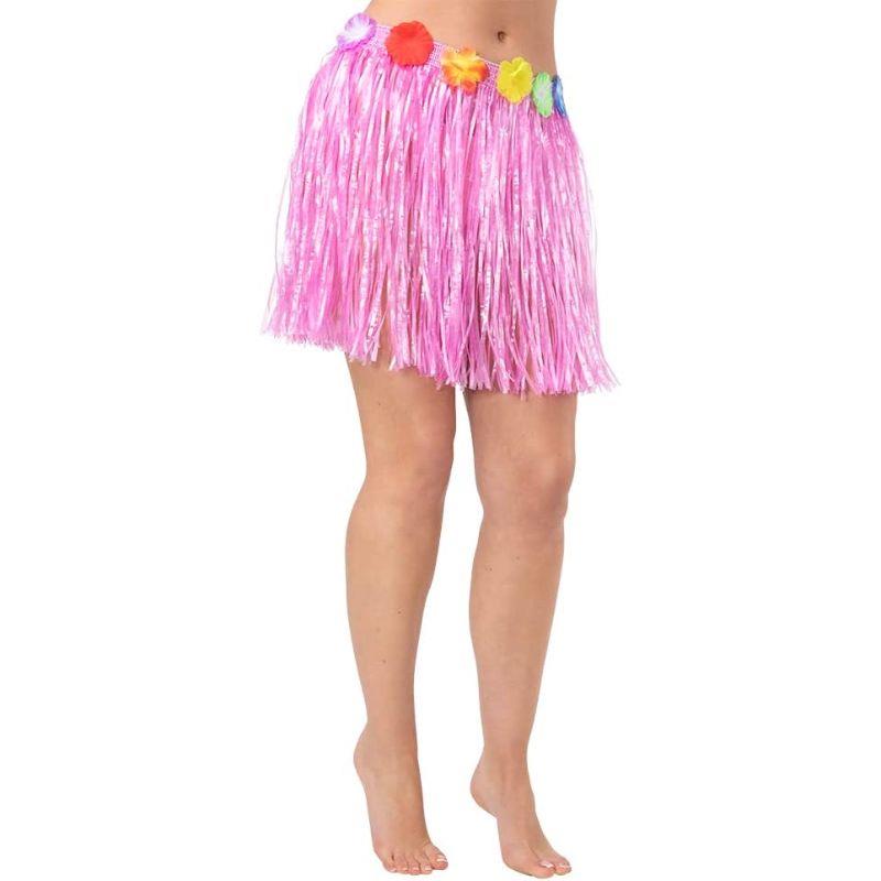 Hula Skirt 40cm (Pink) - Adult