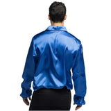 Ruffle Party Shirt (Blue) - Men