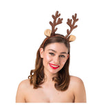 Wicked Costumes Ltd - Glitter Reindeer Antlers on a Headband - Adult - Fancy Dress Central