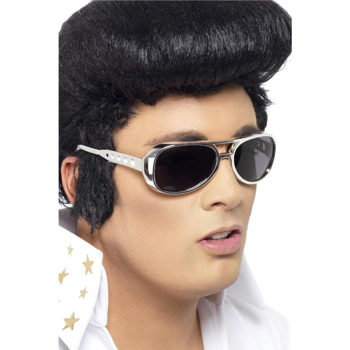 Smiffys - Elvis Glasses (Silver) - Fancy Dress Central