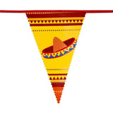 Boland - 6m Mexican Fiesta Triangular Bunting - Fancy Dress Central
