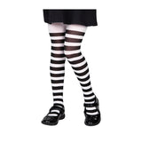 Tights (White & Black Stripe) - Child