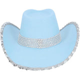 Sparkle Cowboy Hat (Blue) - Adult