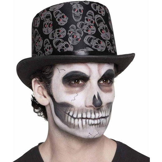 Boland - Skull Top Hat - Adult - Fancy Dress Central