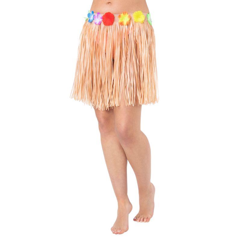Hula Skirt 40cm (Natural) - Adult