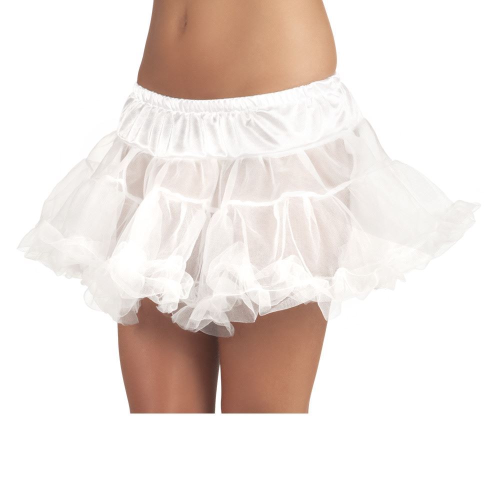 Petticoat Skirt (White) - Women