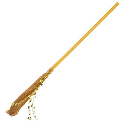 Boland - Gold Witch Broom - Child - Fancy Dress Central
