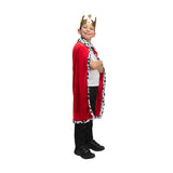 Wicked Costumes Ltd - Velvet Robe & Crown (Red & Cowprint) - Child - Fancy Dress Central