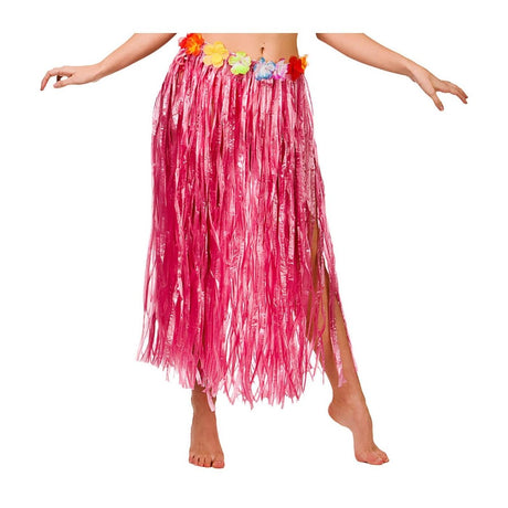 Wicked Costumes - Hula Skirt 80cm (Pink) - Women - Fancy Dress Central