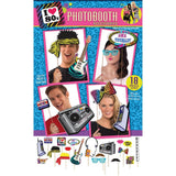 Rubies Masquerade Co. (UK) Ltd - 80s Photobooth Kit (18 Piece) - Party Decoration - Fancy Dress Central