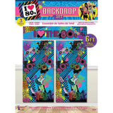 Rubies Masquerade Co. (UK) Ltd - 80s Backdrop Set (3 Piece) - Party Decoration - Fancy Dress Central