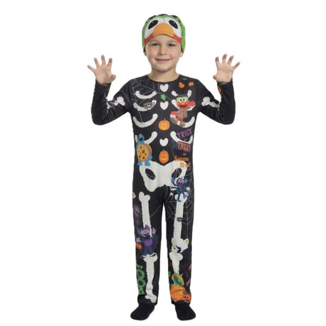 Blues Group - Sesame Street Skeleton Costume - Child - Fancy Dress Central