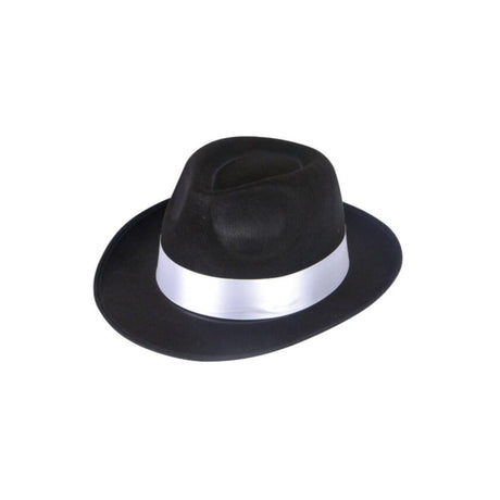 Henbrandt - Gangster Hat (Black) - Adult - Fancy Dress Central