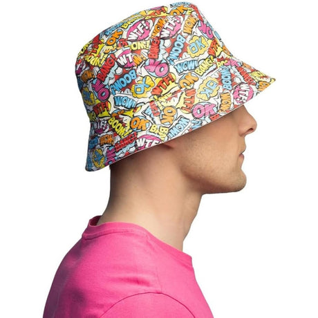 Boland - Rave Pop Art Bucket Hat - Adult - Fancy Dress Central