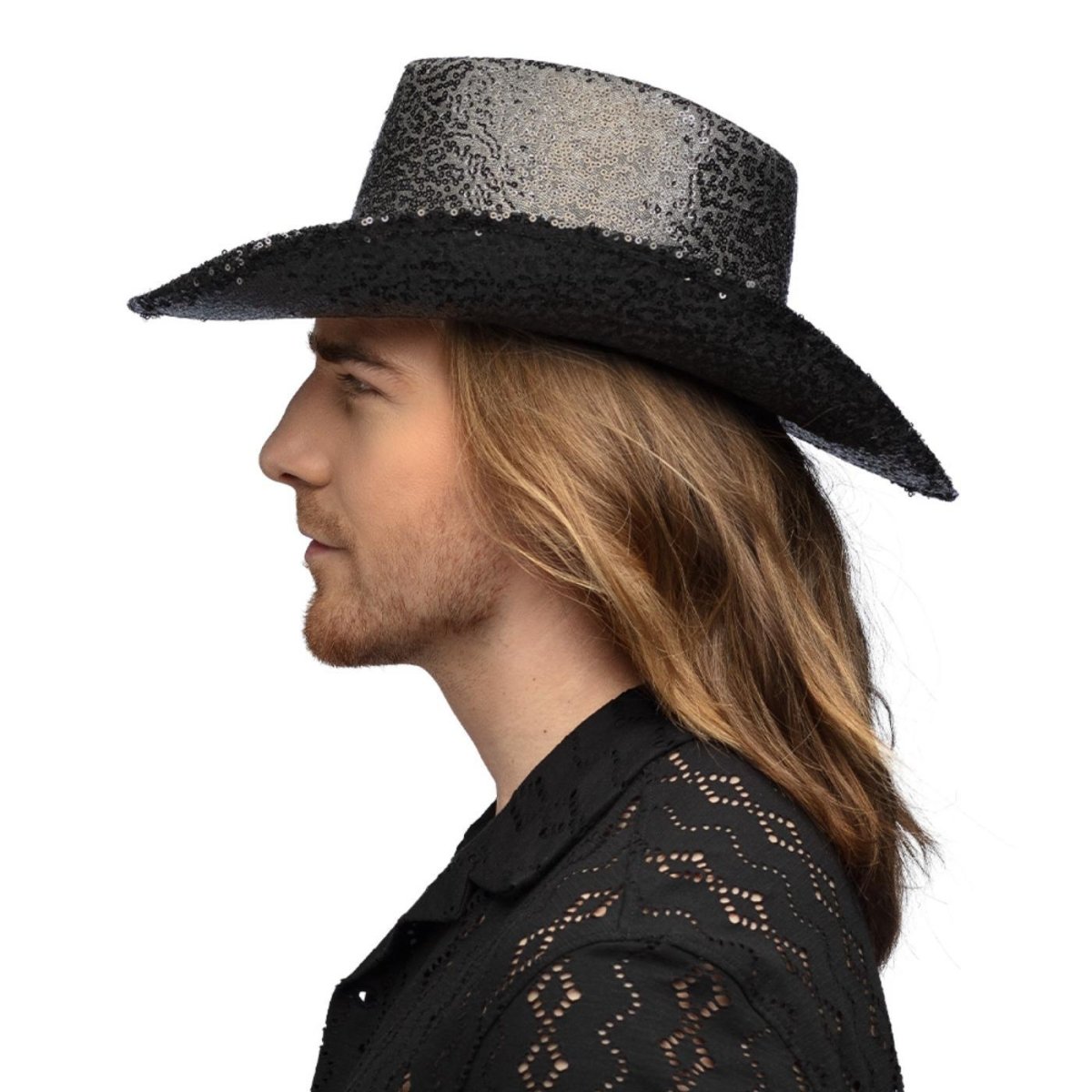 Fancy Dress Central - Rodeo Party Cowboy Hat (Black) - Adult - Fancy Dress Central