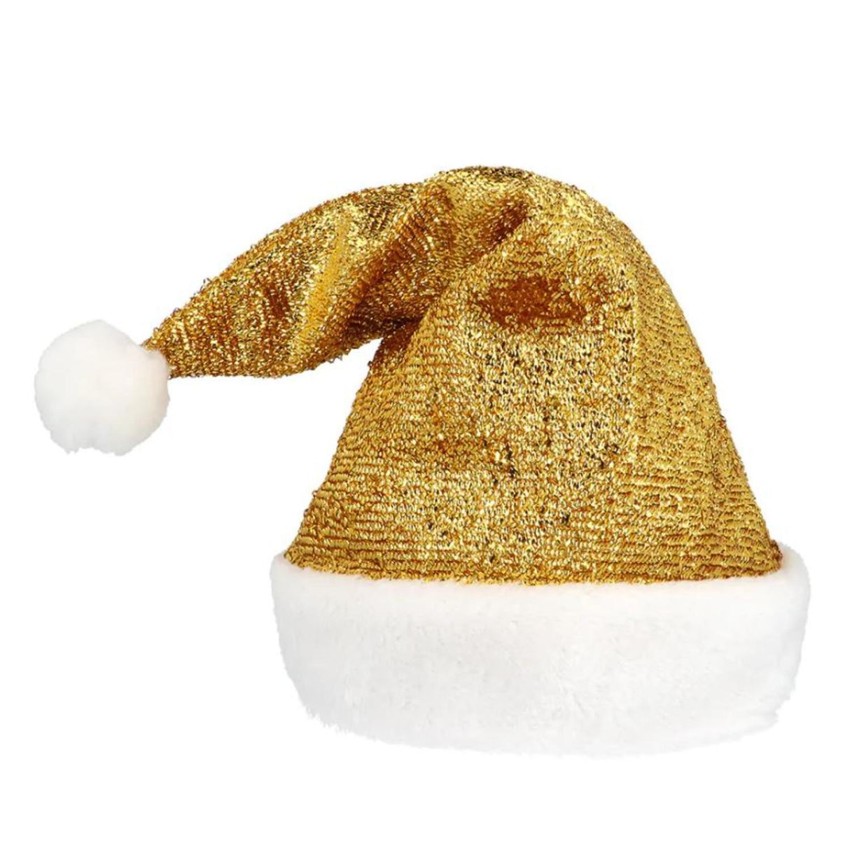 Gold Santa Hat - Adult