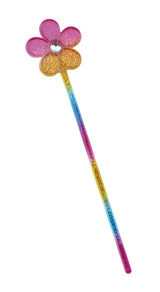 Rubies Masquerade Co. (UK) Ltd - Glitter Rainbow Flower Wand - Fancy Dress Central