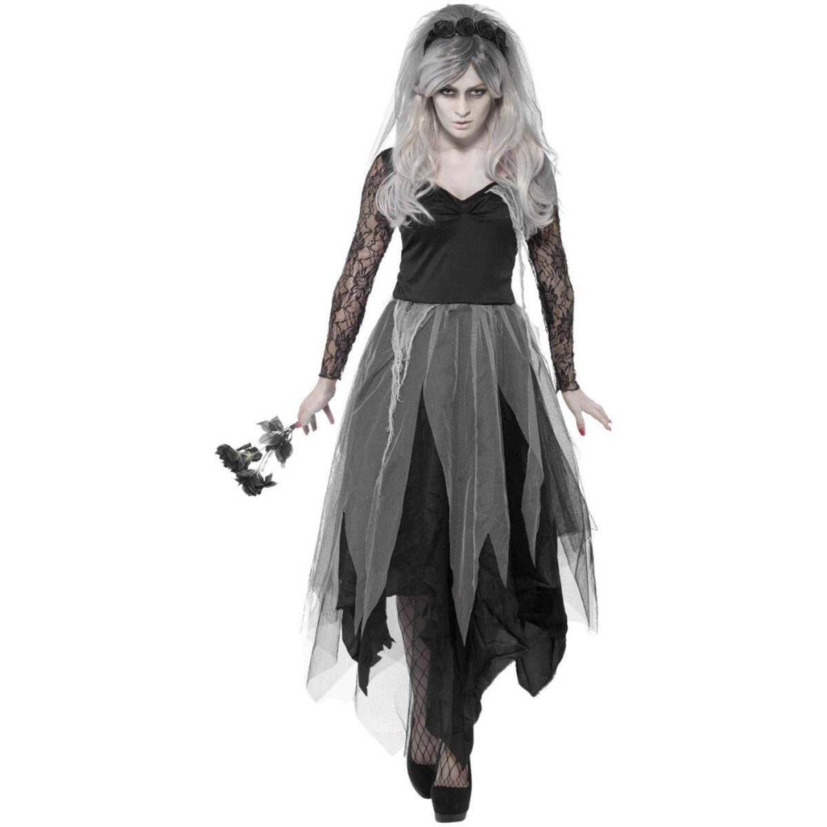 Smiffys - Graveyard Bride Costume - Women - Fancy Dress Central