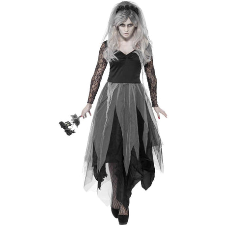 Smiffys - Graveyard Bride Costume - Women - Fancy Dress Central