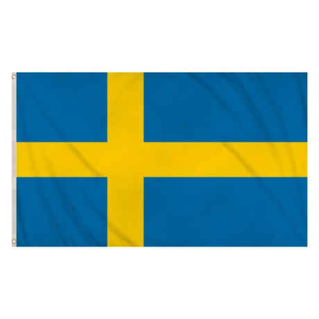 Henbrandt - Sweden Flag (5ft x 3ft) - Fancy Dress Central