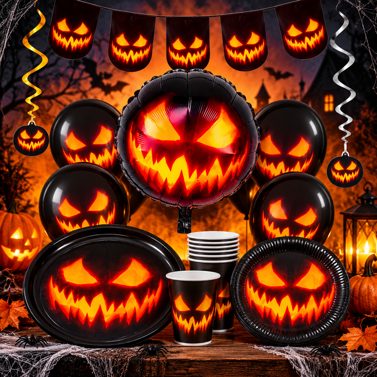 Creepy Pumpkin Napkins