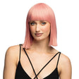 Fancy Dress Central - Bob Wig with Fringe (Pale Pink) - Adult - Fancy Dress Central