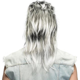 Boland - 80s Rocker Wig (Grey) - Adult - Fancy Dress Central