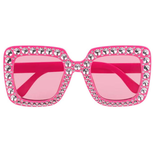 Boland - Bling Bling Party Glasses (Pink) - Adult - Fancy Dress Central