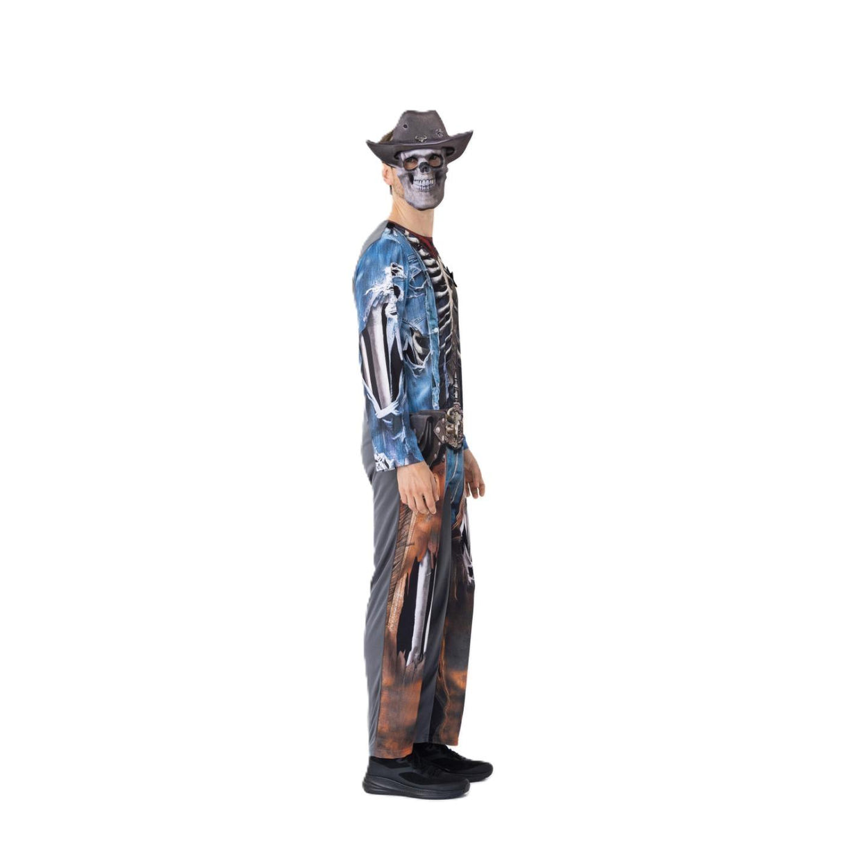 Zombie Skeleton Cowboy Costume - Men