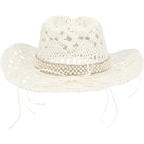 Boland - Summer Bride Cowboy Hat - Women - Fancy Dress Central