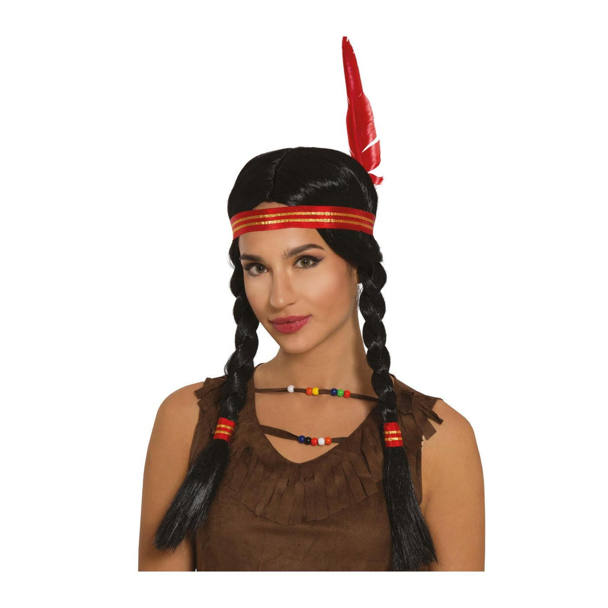 Native American Pigtail Wig - Adult