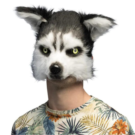 Boland - Husky Plush Half Mask - Adult - Fancy Dress Central