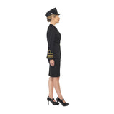Smiffys - Navy Officer Costume - Womens - Fancy Dress Central