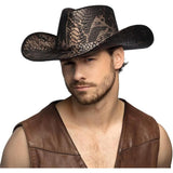 Cobra Snake Print Cowboy Hat - Adult