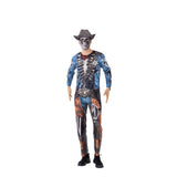 Zombie Skeleton Cowboy Costume - Men