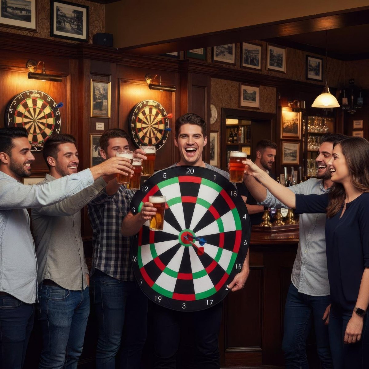 Henbrandt - Dartboard Costume - Adult - Fancy Dress Central