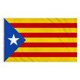 Henbrandt - Estelada Catalunya Flag (5ft x 3ft) - Fancy Dress Central