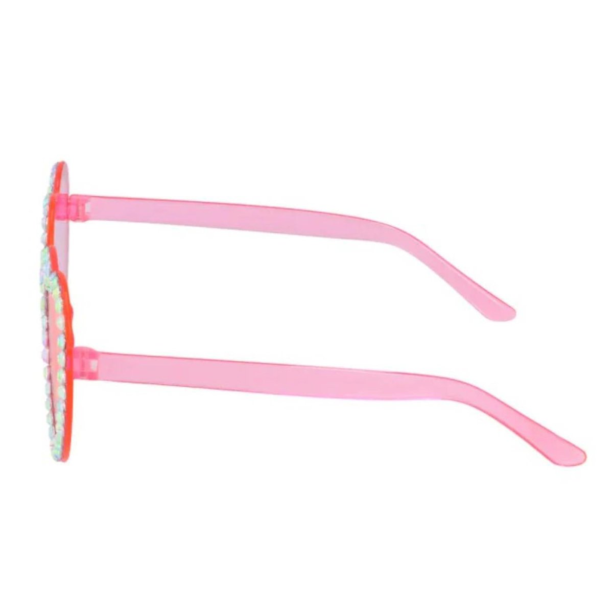 Boland - Diamond Heart Party Glasses (Pink) - Adult - Fancy Dress Central