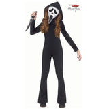 Wicked Costumes - Ghost Face Jumpsuit Costume - Girls - Fancy Dress Central
