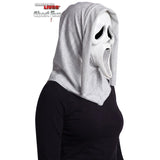 Ghost Face Glitter Mask (Silver) - Adult
