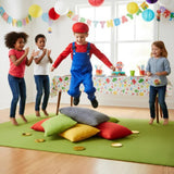 Henbrandt - Super Workman Costume (Red) - Boys - Fancy Dress Central