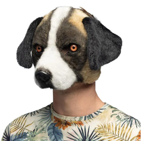 Boland - St Bernard Plush Half Mask - Adult - Fancy Dress Central