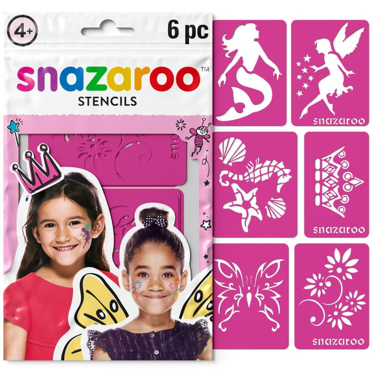 Face Paint Stencil Set (6 Pack) - Fantasy