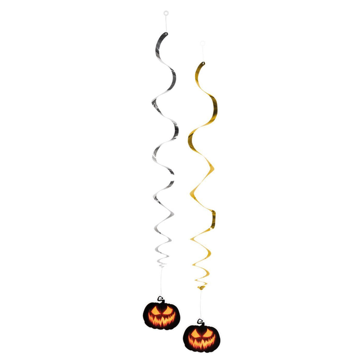 Creepy Pumpkin Decoration Swirls