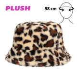 Fancy Dress Central - Animal Print Plush Bucket Hat (Leopard) - Adult - Fancy Dress Central