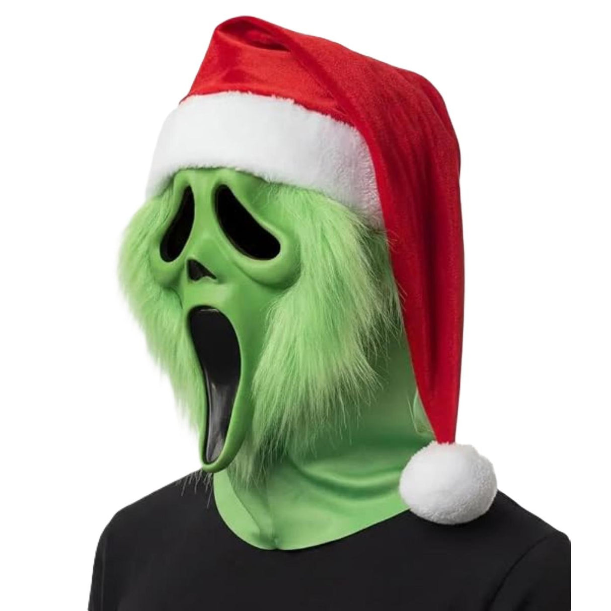Ghost Face Grumpy Santa Mask - Adult